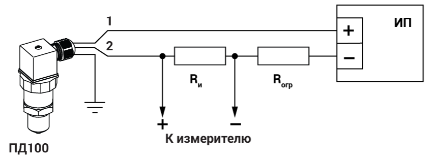 Схема подключения электрических соединений ПД100-ДИ