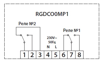 Seitron RGD CO0 MP1 схема подключения