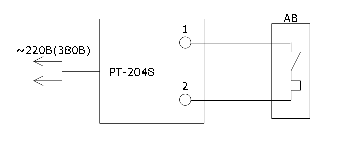 Схема подключения комплекта РТ-2048-02 к испытуемому АВ.png