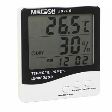МЕГЕОН 20208 термогигрометр настольный цифровой