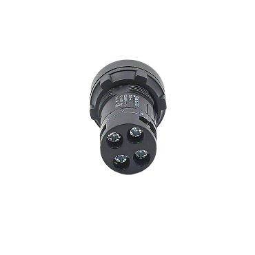 Кнопка белая выступающая с подсветкой, 1NO, 220V AC, IP54, пластик