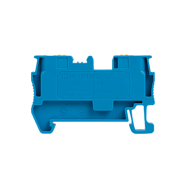 Клемма push-in проходная, 4 мм², синяя