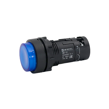 MTB7-EW36611 Кнопка синяя выступающая с подсветкой, 1NO, 24V AC/DC, IP54, пластик
