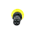 Кнопка грибовидная желтая с подсветкой, Ø40 мм, 1NO, 24V AC/DC, IP54, пластик
