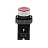 MTB2-BWF3472 кнопка плоская красная с подсветкой, 24V AC/DC, 1NС, IP67, металл