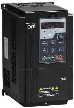 A650 380В 3Ф 1,5кВт 4,2А - преобразователь частоты со встроенным тормозным модулем