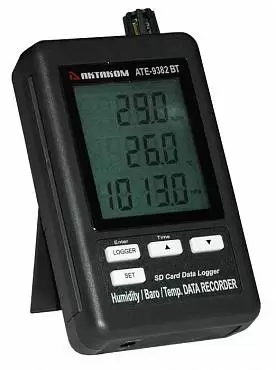 АТЕ-9382BT - измеритель-регистратор температуры, влажности, давления с Bluetooth интерфейсом