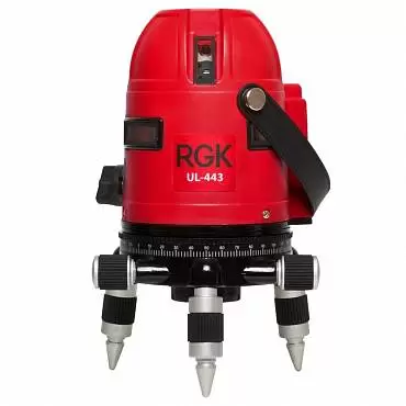 RGK UL-443 + штанга-упор RGK CG-2 - лазерный уровень 