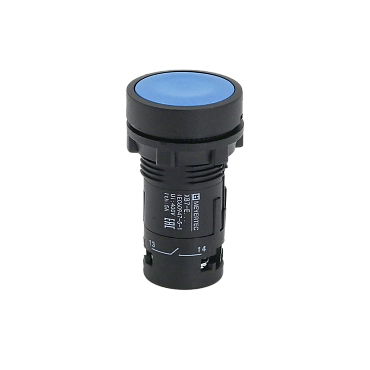 MTB7-EA61 - Кнопка плоская синяя, 1NO, IP54, пластик