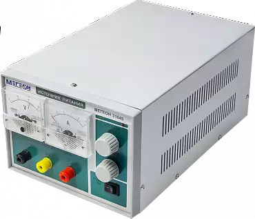 МЕГЕОН 31645 - одноканальный линейный источник питания с аналоговой индикацией