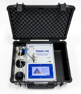 TDGM-7M - переносной прибор для определения концентрации растворенных газов в масле бака трансформатора