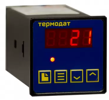 Термодат-10М7 - одноканальный ПИД-регулятор со светодиодным индикатором