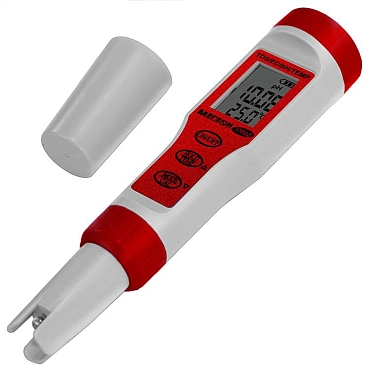 МЕГЕОН 17002 - тестер воды 4 в 1 (солемер/кондуктометр/pH- метр/термометр)