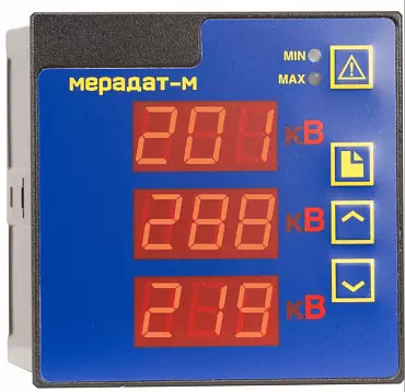 Мерадат-М3В1 - регистратор напряжения в трехфазной цепи