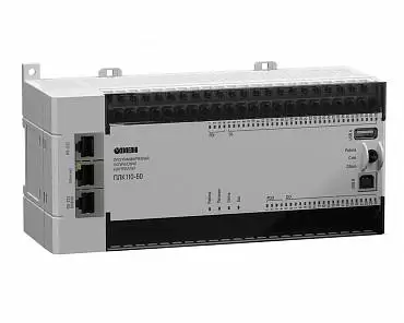 ПЛК110-24.60.К-М - программируемый логический контроллер с 36 дискретными входами и 24 транзисторными выходами, питание 24 В