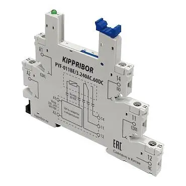 KIPPRIBOR PYF-011BE - монтажная колодка (для 1-контактных промежуточных реле серии SR)