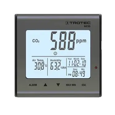 Trotec BZ25 - термогигрометр с анализом углекислого газа (CO₂)